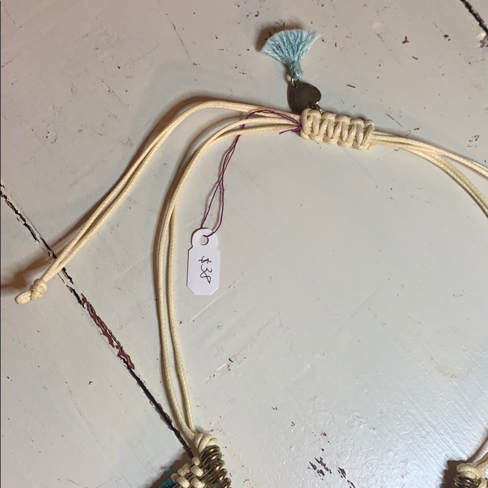 🍀2for40🍀 Gold adjustable boho bib necklace - Picture 3 of 3